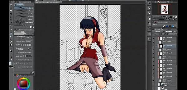 Hentai Speed Painting 01 - Naruto x Hinata